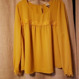 Mustard Yellow womens blouse!